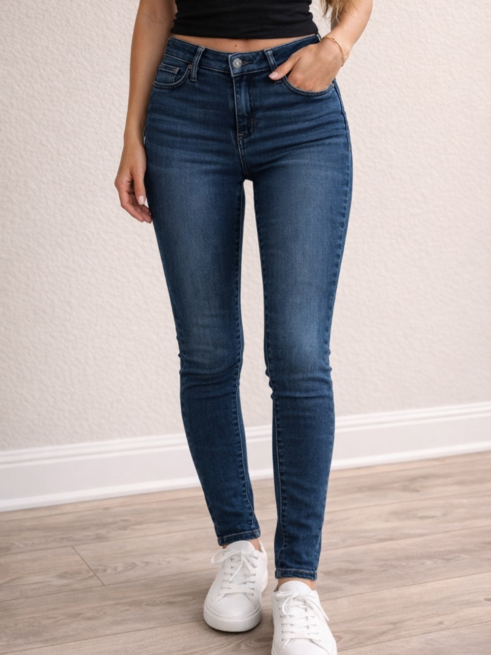 Prana High Rise Stretch Dark Wash Skinny Jeans Size 4 / 27